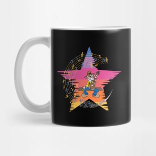 street guitarist guitar Mug